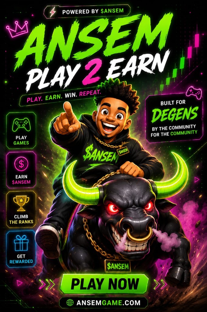 Ansem Play 2 Earn — play games, earn tokens, climb the ranks, get rewarded